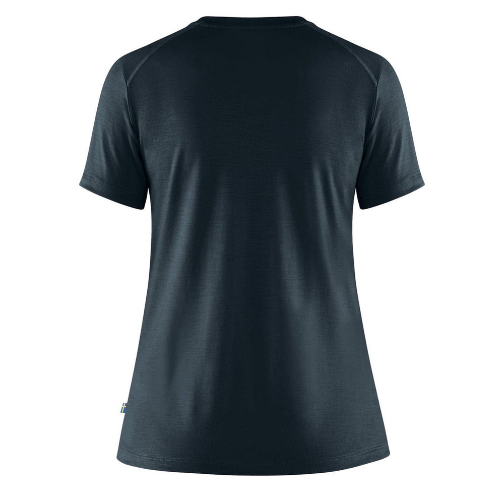 Fjallraven Womens Abisko Wool SS T-Shirt Dark Navy Fjallraven