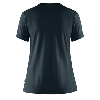 Fjallraven Womens Abisko Wool SS T-Shirt Dark Navy Fjallraven