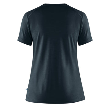 Fjallraven Womens Abisko Wool SS T-Shirt Dark Navy Fjallraven