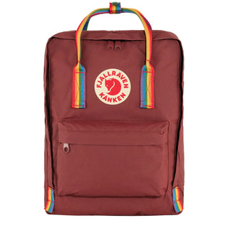 Fjallraven Kanken Classic Backpack Ox Red / Rainbow Pattern Fjallraven Kanken Bags