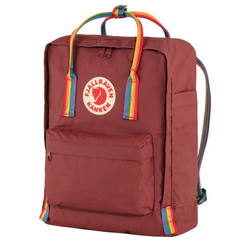 Fjallraven Kanken Classic Backpack Ox Red / Rainbow Pattern Fjallraven Kanken Bags