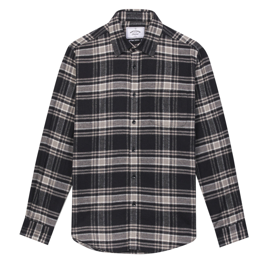 Portuguese Flannel BB Check Shirt Navy / Grey Portuguese Flannel
