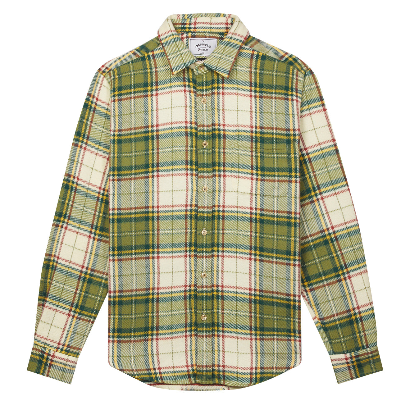 Portuguese Flannel Portlad Check Shirt Green / White / Red / Yellow Portuguese Flannel
