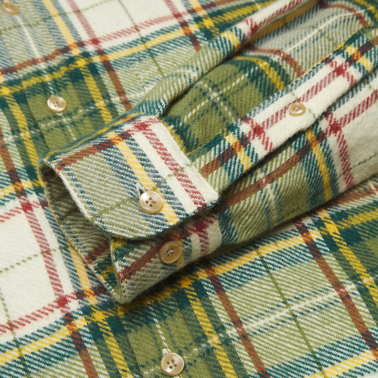 Portuguese Flannel Portlad Check Shirt Green / White / Red / Yellow Portuguese Flannel