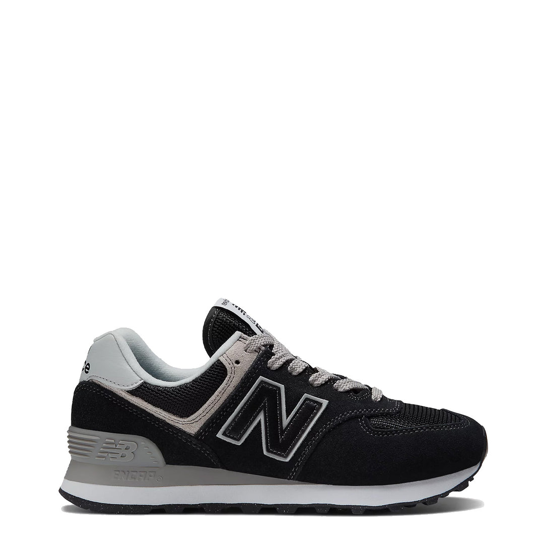 New Balance Womens 574 Trainers Black / White New Balance