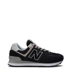 New Balance Womens 574 Trainers Black / White New Balance