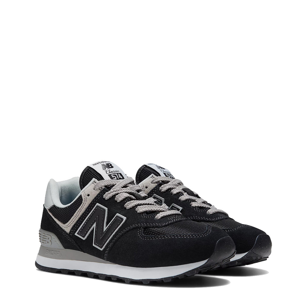 New Balance Womens 574 Trainers Black / White New Balance
