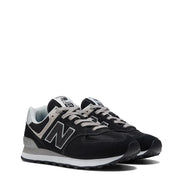 New Balance Womens 574 Trainers Black / White New Balance