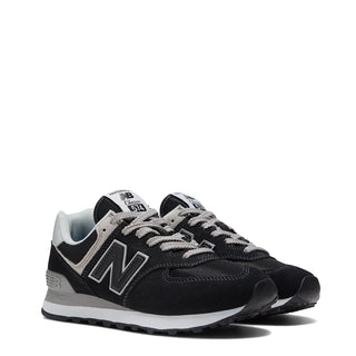 New Balance Womens 574 Trainers Black / White New Balance