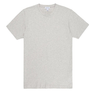Sunspel Riviera Organic T-Shirt Grey Melange Sunspel