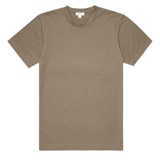Sunspel Riviera Organic T-Shirt Caper Melange Sunspel