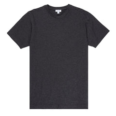Sunspel Riviera Organic T-Shirt Charcoal Melange Sunspel