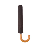 Paul Smith Signature Stripe Compact Umbrella with Crook Wooden Handle Black Paul Smith