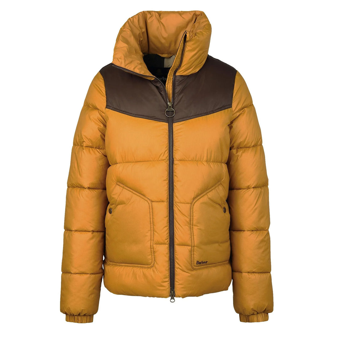 Barbour Womens Belford Quilted Jacket Dijon / Mahogany Ancient Barbour