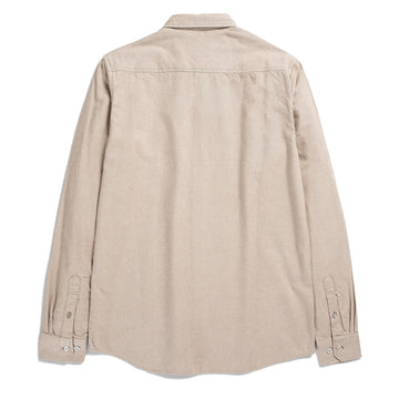 Norse Projects Anton Brushed Flannel Shirt Utility Khaki Norse Projects