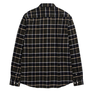 Norse Projects Anton Brushed Flannel Check Shirt Beech Green Norse Projects
