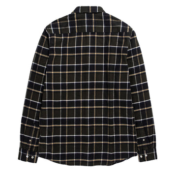 Norse Projects Anton Brushed Flannel Check Shirt Beech Green Norse Projects