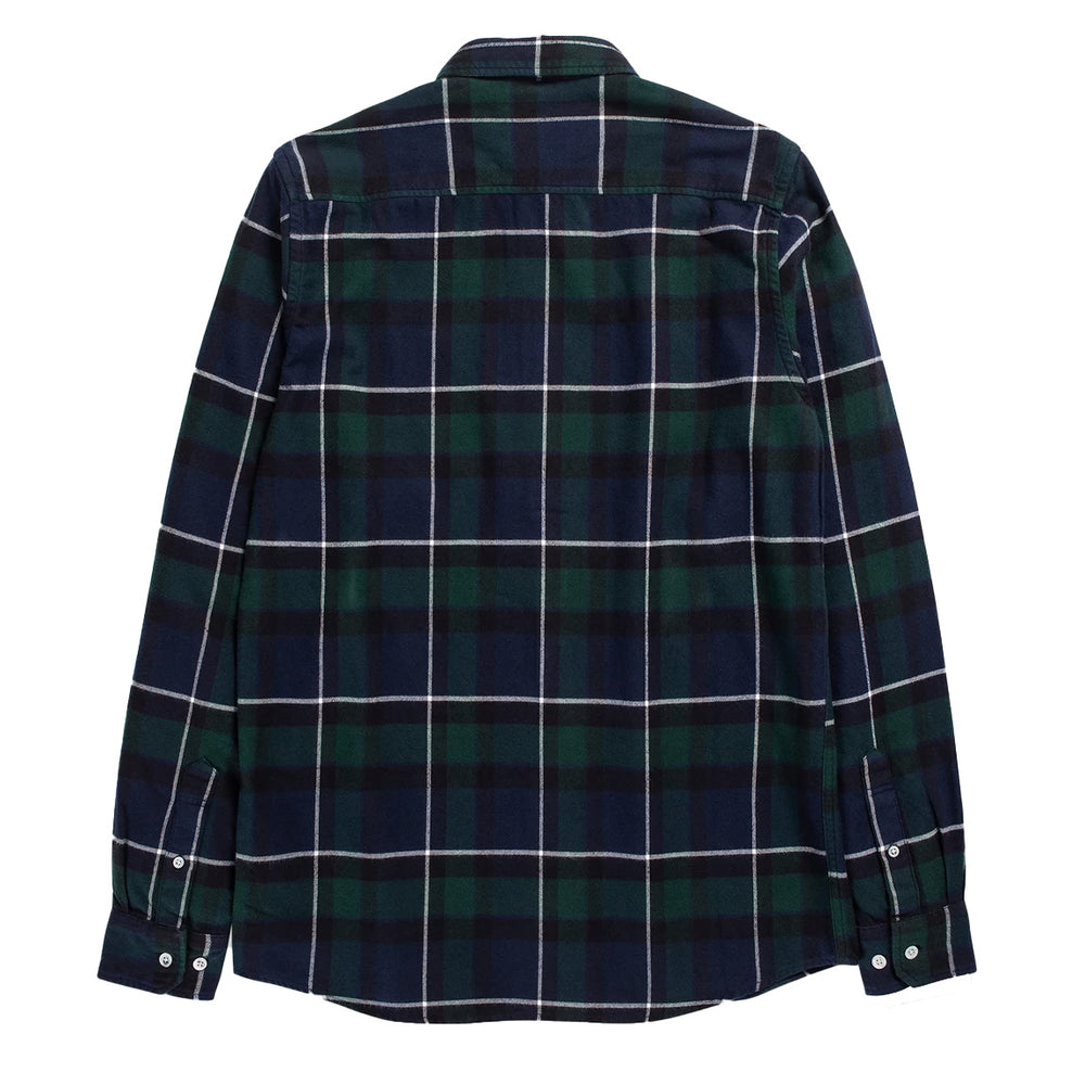 Norse Projects Anton Brushed Flannel Check Shirt Black Watch Check Norse Projects