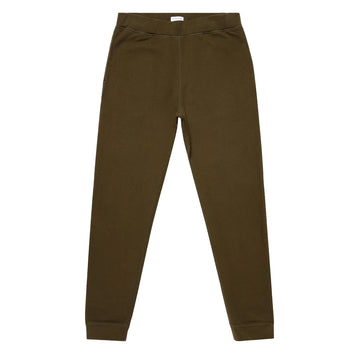 Sunspel Loopback Track Pant Dark Moss Sunspel