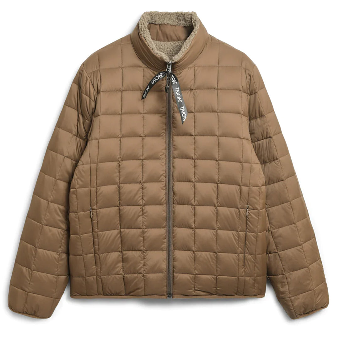 Taion Down x Boa Reversible Jacket L. Brown / Beige Taion