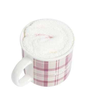 Barbour Womens Mug Sock Gift Set Dewberry Barbour