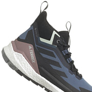 Adidas Terrex Womens Free Hiker 2 Gore-Tex Hiking Shoes Wonder Steel / Core Black / Linen Green Adidas Terrex