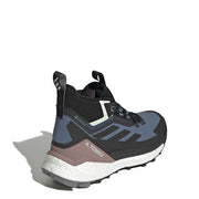 Adidas Terrex Womens Free Hiker 2 Gore-Tex Hiking Shoes Wonder Steel / Core Black / Linen Green Adidas Terrex