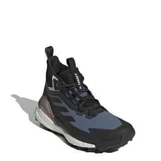 Adidas Terrex Womens Free Hiker 2 Gore-Tex Hiking Shoes Wonder Steel / Core Black / Linen Green Adidas Terrex