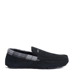 Barbour Monty Slippers Black Suede Barbour