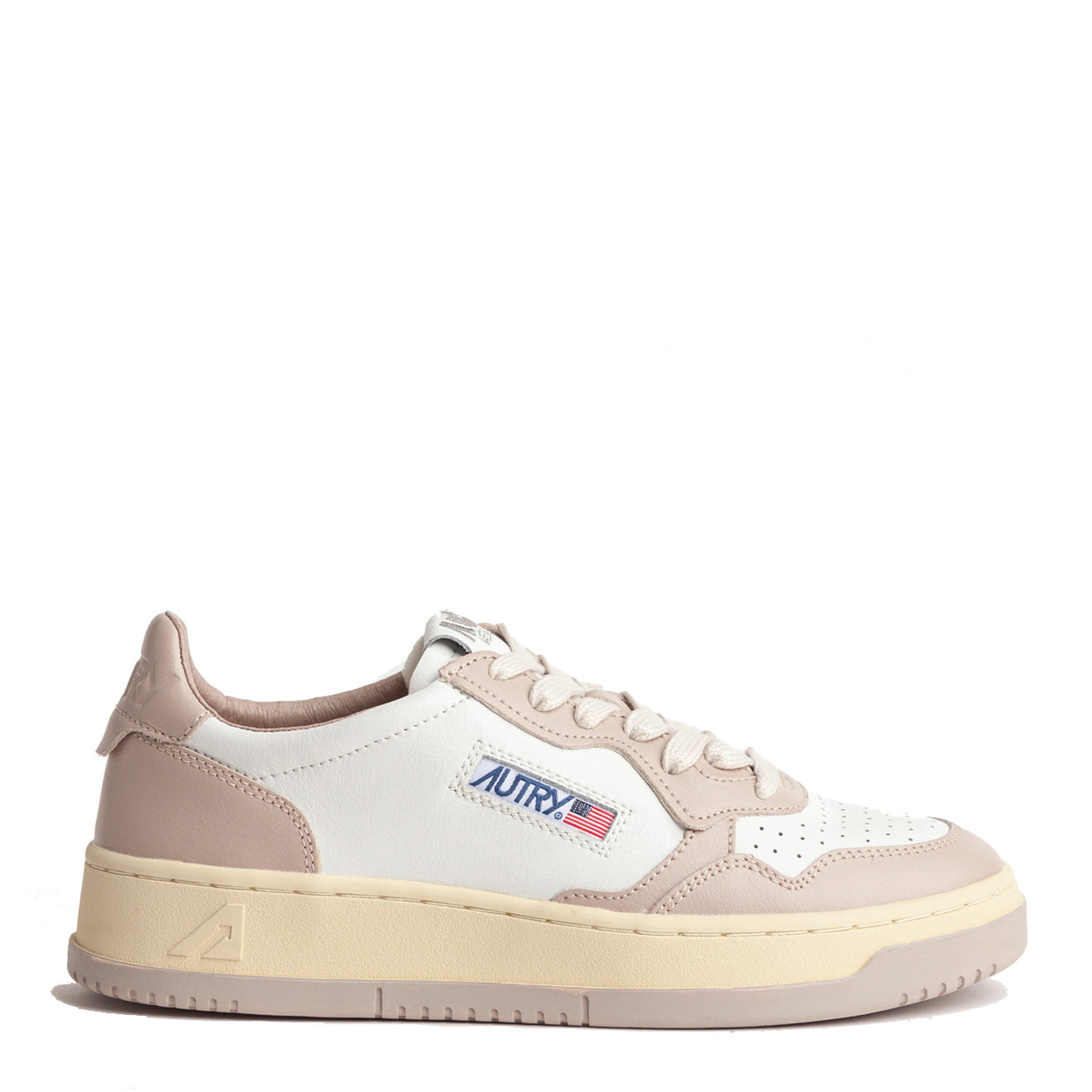 Autry Medalist Low Trainers White / Mushroom | Parasol Store