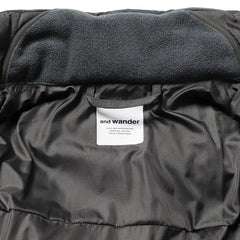 And Wander Top Fleece Coat Black - Parasol Store