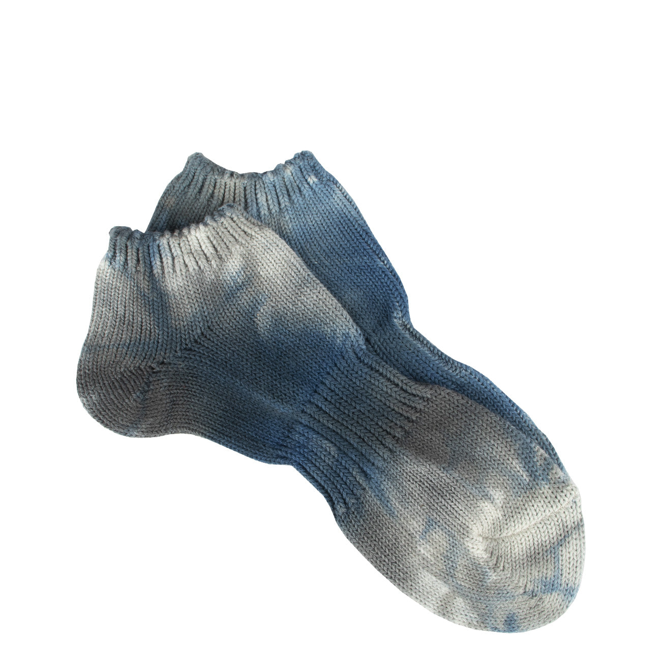 Anonymous Ism 2C Uneven Dye Ankle Socks Navy Anonymous Ism
