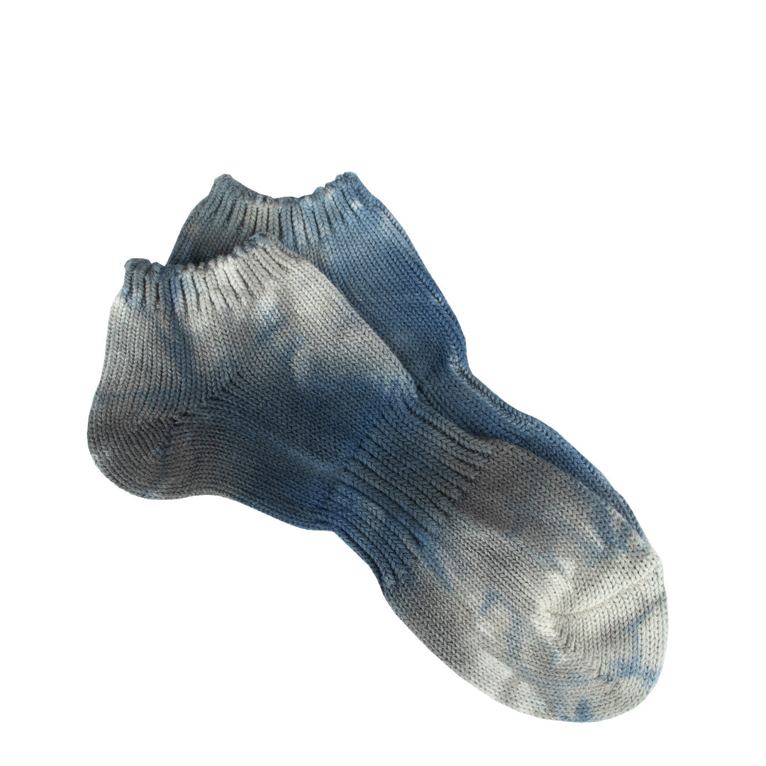 Anonymous Ism 2C Uneven Dye Ankle Socks Navy Anonymous Ism