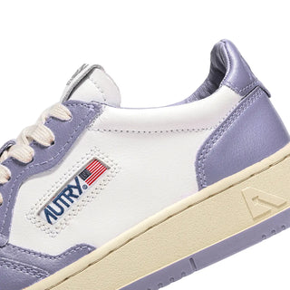 Autry Womens Medalist Low Trainers White / Lavender Autry