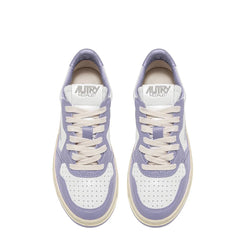 Autry Womens Medalist Low Trainers White / Lavender Autry