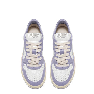 Autry Womens Medalist Low Trainers White / Lavender Autry