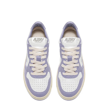 Autry Womens Medalist Low Trainers White / Lavender Autry