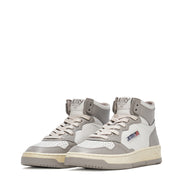 Autry Womens Medalist Mid Trainers White / Vapour Autry