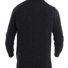 Barbour Essential Lambswool Crew Neck Charcoal - Parasol Store