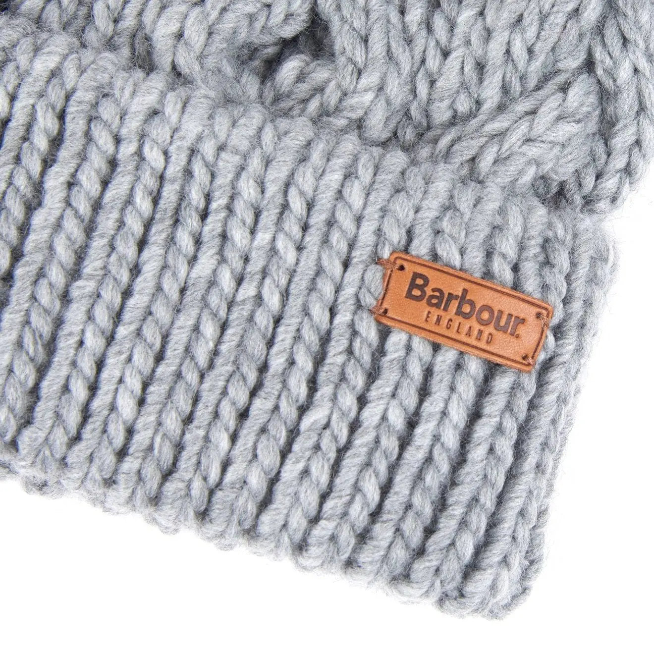 Barbour Womens Penshaw Beanie Hat Grey Barbour