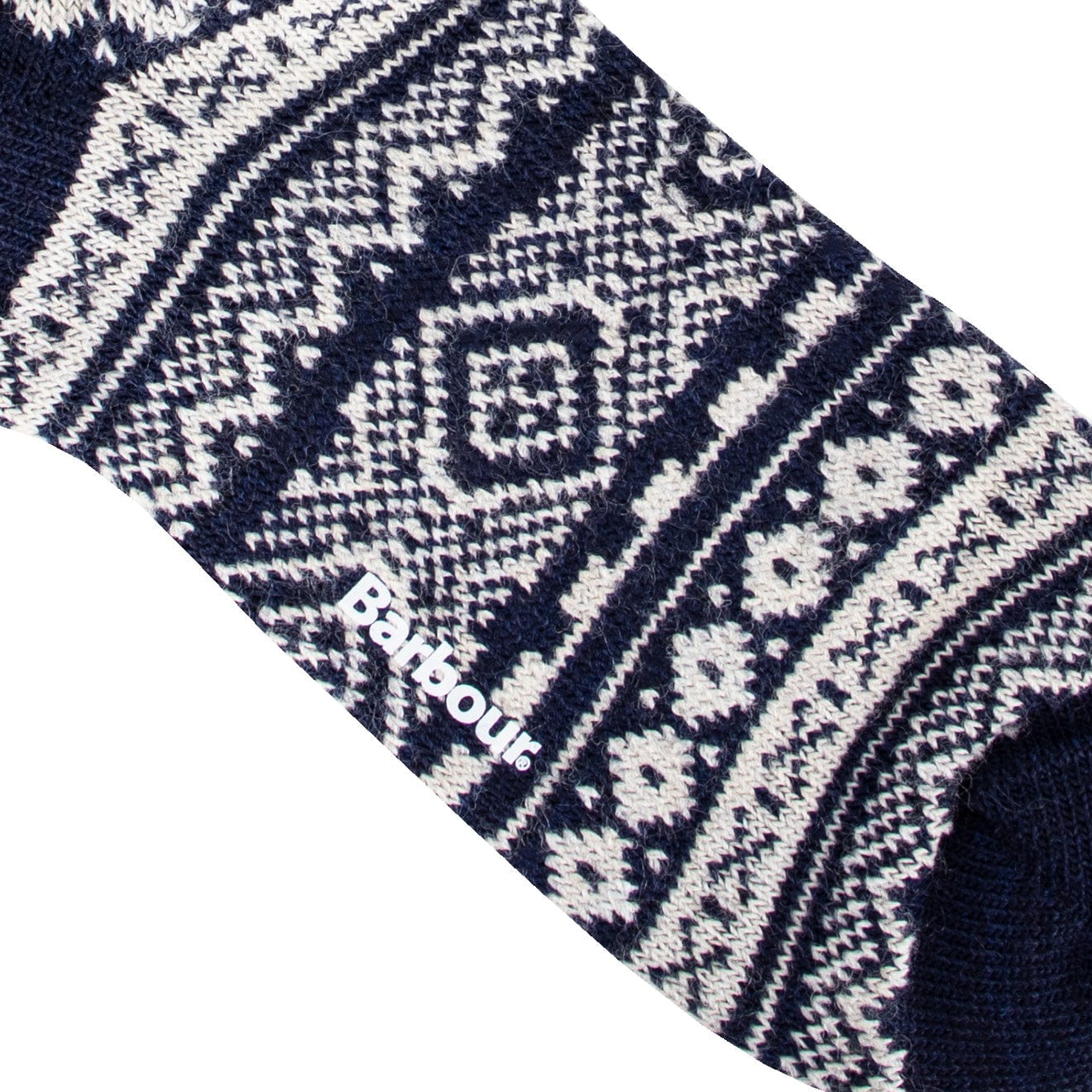 Barbour Fairisle Sock Navy Barbour