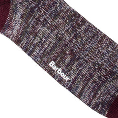 Barbour Glencoe Socks Burgundy Barbour