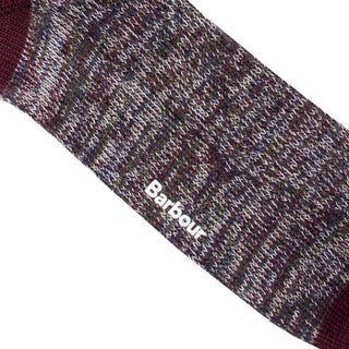 Barbour Glencoe Socks Burgundy Barbour