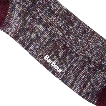 Barbour Glencoe Socks Burgundy Barbour