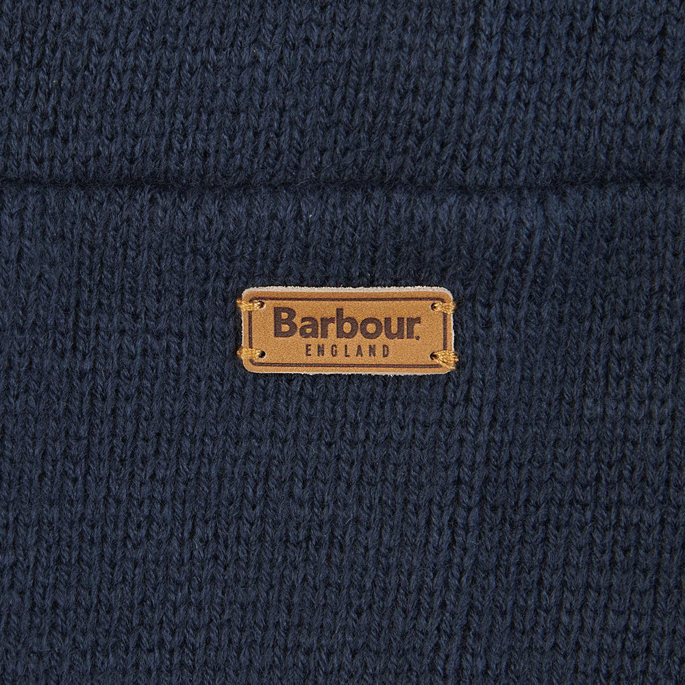 Barbour Hooded Pom Dog Jumper Navy Barbour