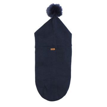 Barbour Hooded Pom Dog Jumper Navy Barbour