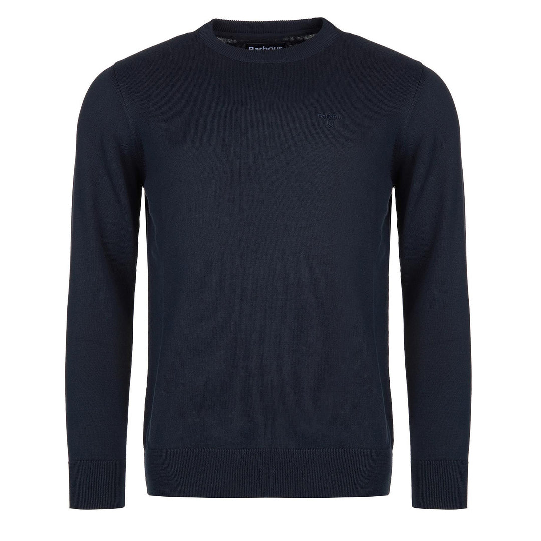 Barbour Pima Cotton Crew Neck Navy Barbour