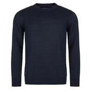 Barbour Pima Cotton Crew Neck Navy Barbour