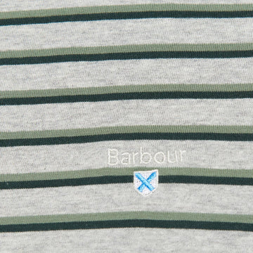 Barbour Ponte Striped T-Shirt Grey Marl Barbour