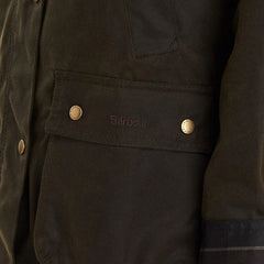 Barbour Womens Acorn Wax Jacket Olive Barbour